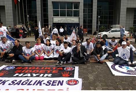 Röntgen teknisyenleri iş bıraktı