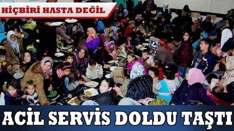 Acil servis Suriyelilerle doldu