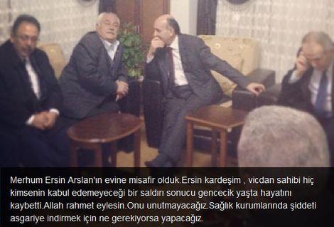 Müezzinoğlu, Ersin Arslan'ın evini ziyaret etti