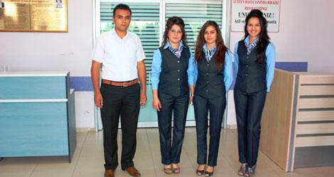 Aksaray'da hastaneye acil servis hostesi