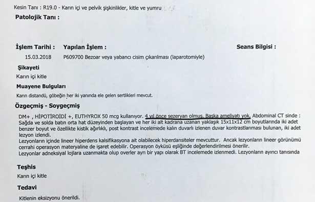 Kanser olabilirsin denildi, karnından kavanoz dolusu gazlı bez çıktı: 750 bin tazminat! 