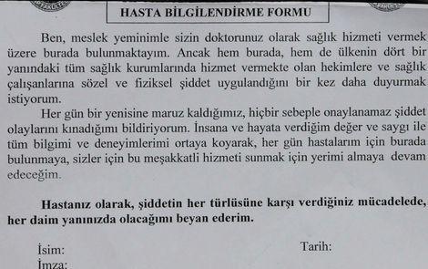 'Doktorumun yanındayım'