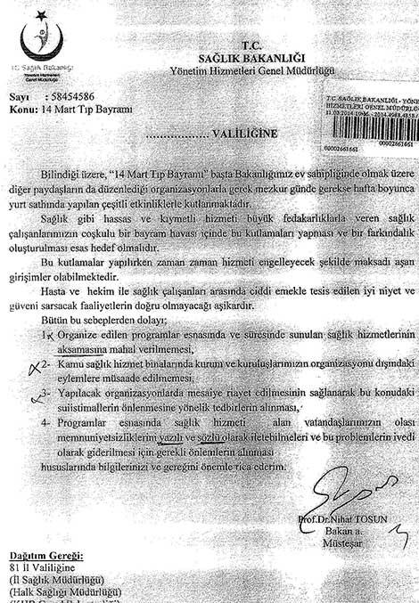 Bakanlıktan 14 Martta 'Grev yapılmasın' genelgesi!