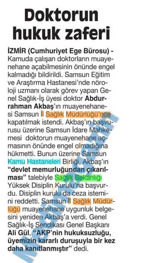 Kamuda çalışan hekim muayenehane açabilir!