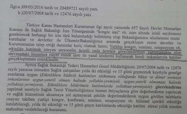 Hekimler kongre katılımlarında yıllık izinden kullanmak zorunda mı?