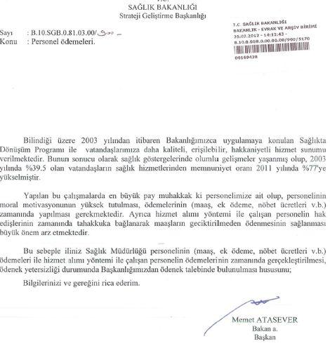 Bakanlık: Personelin ücretlerini zamanında ödeyin