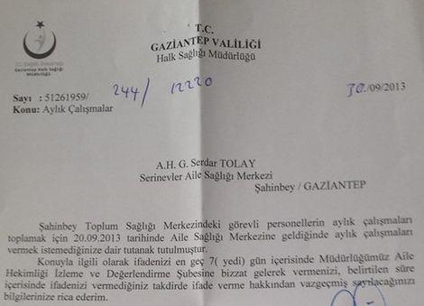 Halk Sağlığı Müdürlüğünden aile hekimlerine mobbing iddiası