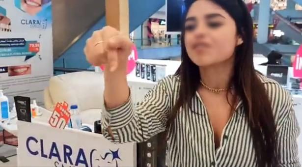 AVM’deki kaçak 'diş beyazlatma standı' kaldırıldı: 'Bunların yaptığı şarlatanlık'