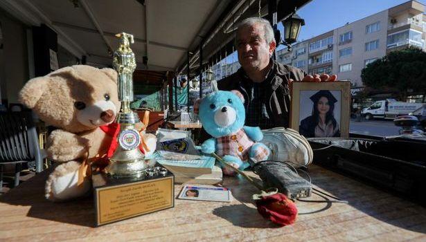 Depremde ölen diş hekiminin eşyaları acılı babanın tek tesellisi oldu