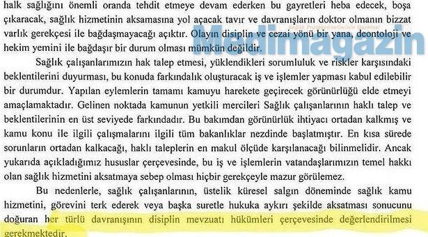 Sağlık Bakanlığı: Sağlık hizmetini aksatan iş bırakma eylemlerine disiplin cezası!