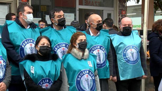 Kartal'da Ömür hemşire için karanfilli protesto