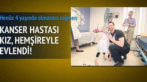 Kanser hastası kız, hemşireyle evlendi!