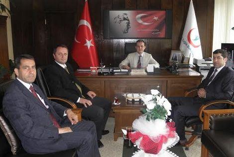 Yeni genel sekreter önce sağlık müdürünü ziyaret etti