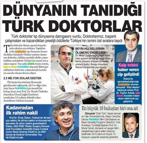 Tıp dünyasına damga vuran Türk doktorlar