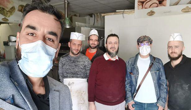 Fransa'da yaşayan Türklerden sağlık çalışanlarına yardım