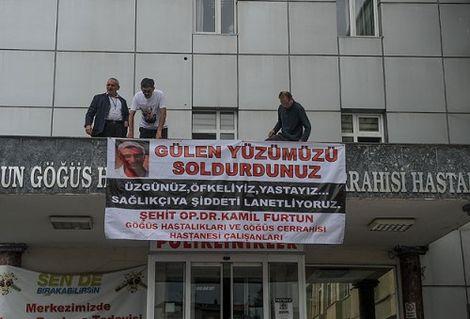 Dr.Kamil Furtun'un vurulduğu hastanede iş bırakma eylemi sona erdi