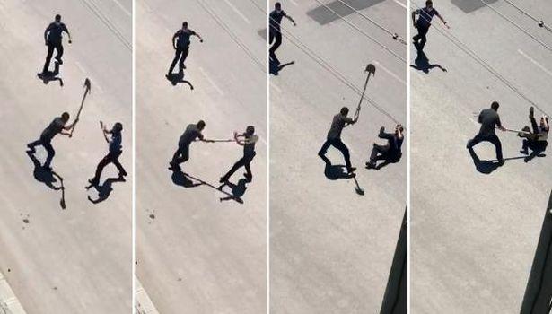 Ambulansı taşladı, polisin başına kürekle vurdu... 1 sağlık çalışanı ve polis yaralandı!