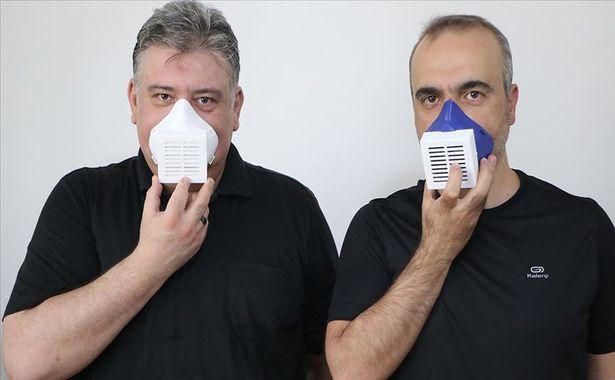 Virüsleri yok eden elektronik maske...