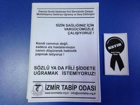 Darp edilen meslektaşları için iş bıraktılar