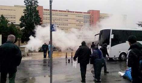 Hastane önünde Berkin gerginliği