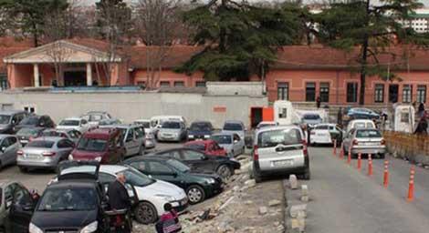 Hastanenin hasta eden otoparkı