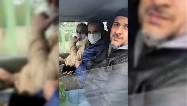 Maske takmadı, polisi görünce yüzünü poşetle kapattı