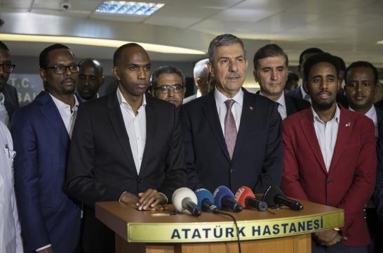 Sağlık Bakanı Demircan Somalili yaralıları ziyaret etti