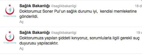 Bakanlık: Doktorumuzun durumu iyi