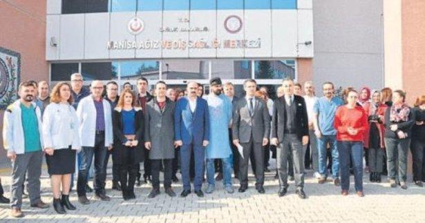 Sağlık-Sen diş hekimine şiddeti protesto etti