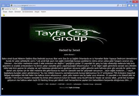 Sağlık müdürlüğünün sitesini hacklediler 