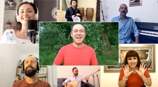 Sümer Ezgü, sağlık çalışanları için 'Sağlık Olsun' şarkısını söyledi