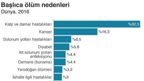 Dünyada ortalama ömür uzadı: Başlıca ölüm nedeni kalp ve damar hastalıkları
