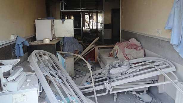 Halep'teki hastanelerde hizmet durdu