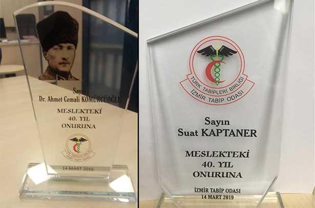 İzmir Tabip Odası'nın Onur plaketlerinde yaptığı değişiklik tepki çekti: Şiddetle kınıyoruz