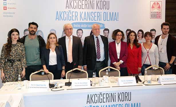 Ünlülerden 'Akciğerini koru, akciğer kanseri olma' kampanyasına destek