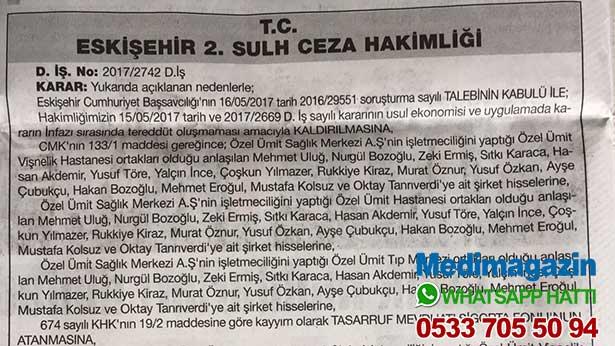 Özel hastaneye kayyum atandı!