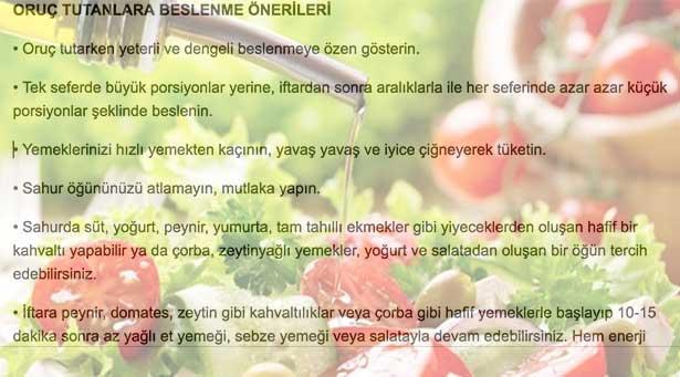 Sağlık Bakanlığından oruç tutmayı kolaylaştıran öneriler!