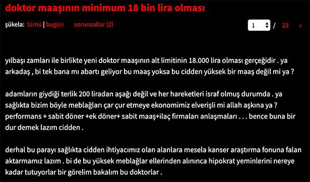 Sözlük yazarlarının bilgisizliği tavan yaparsa! Doktor maaşı minimum 18 bin liraymış! 