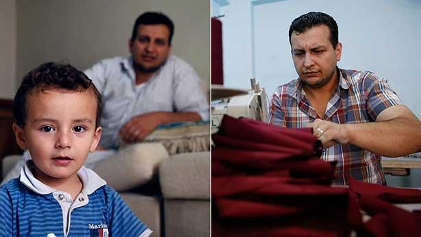Suriyeli kalp cerrahı, otistik çocuğu için terzilik yapıyor
