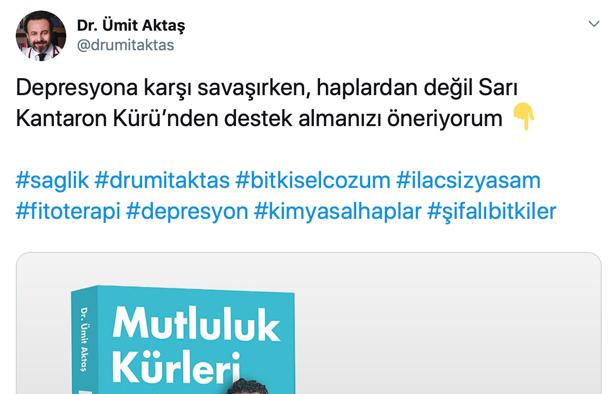 Dr.Ümit Aktaş’ın tweet’ine tepki yağdı: Salla sallayabildiğin kadar