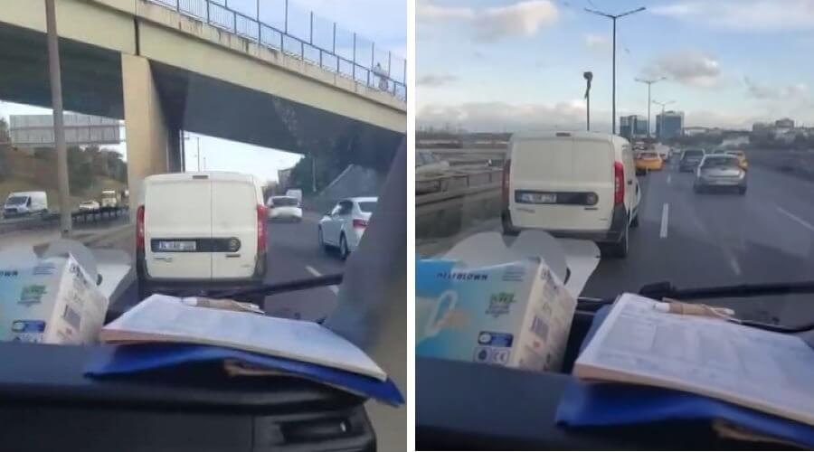 İstanbul'da ambulansa yol vermeyen sürücüye para cezası