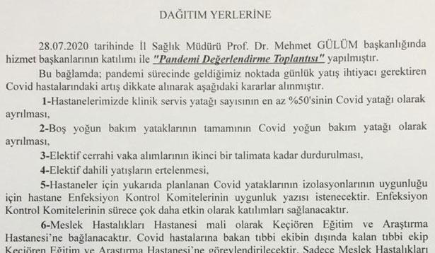 Ankara'da Kovid alarmı! Sadece ameliyatlar değil, yatışlar da ertelendi!
