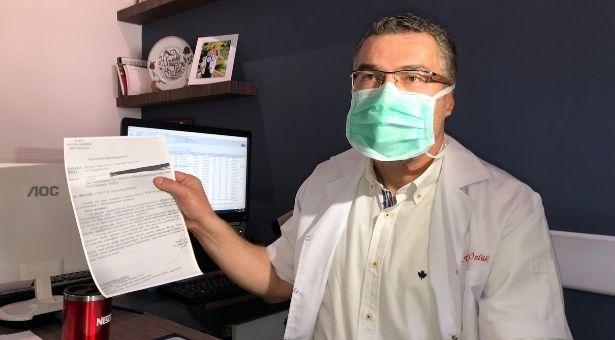 Üyesi olduğu Bursa Tabipler Odasından 14 Mart Tıp Bayramı'nda icra tebligatı geldi