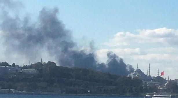 İstanbul Çapa Tıp Fakültesi Hastanesi inşaatında yangın