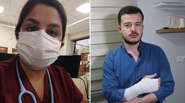 Hastaneye giren seyyar satıcı iki doktoru rehin alıp, tehdit etti
