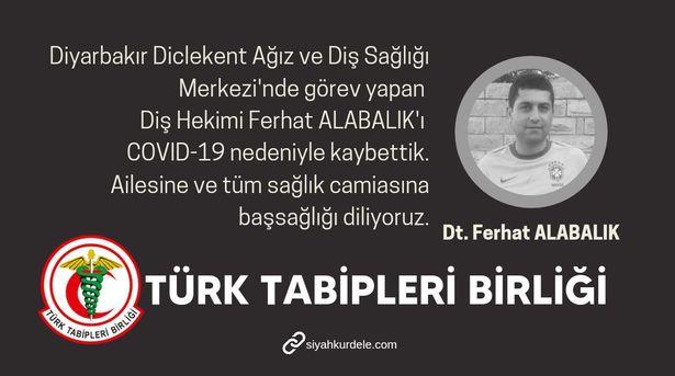 Diyarbakır'da görev yapan diş hekimi koronavirüse yenildi