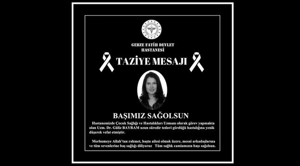 Kocaeli'de görev yapan Çocuk Sağlığı ve Hastalıkları Uzmanı kansere yenildi