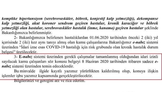 Aile hekimlerini zora sokan uygulama iptal: İdari izin belgesi sadece e-nabızdan alınacak