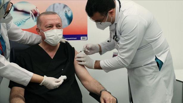 Cumhurbaşkanı Erdoğan COVID-19 aşısı oldu