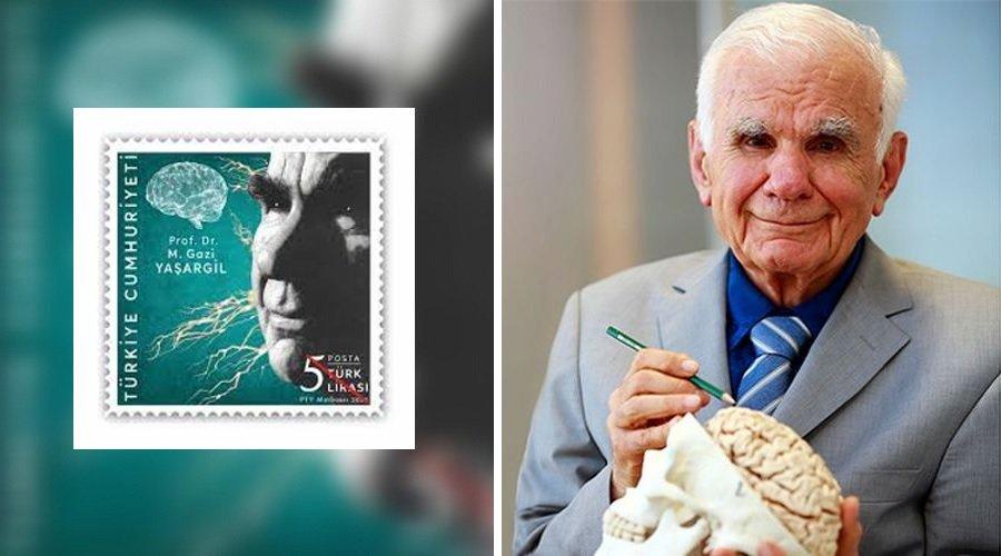 Prof. Dr. Gazi Yaşargil, adına anma pulu basılan ilk Türk doktor oldu